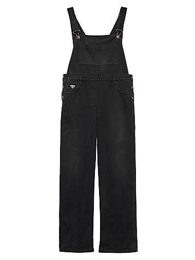 Джинсовый комбинезон Prada с классическим дизайном и свободным кроем, 100% хлопок, размер 38 11020698