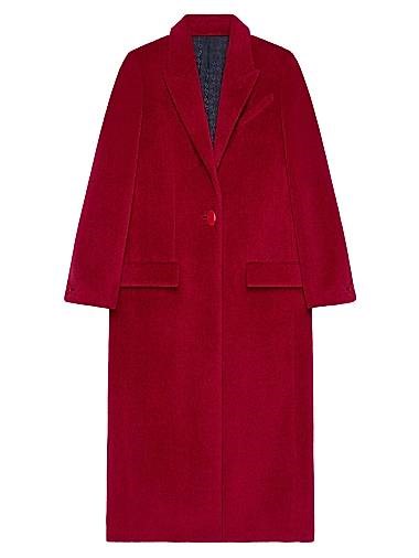 Длинное пальто из альпака Givenchy с регулируемыми манжетами, кнопочной застежкой и сатиновой подкладкой 11017819