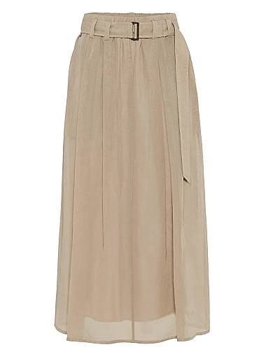 Brunello Cucinelli Cotton Organza Full Skirt 11015441