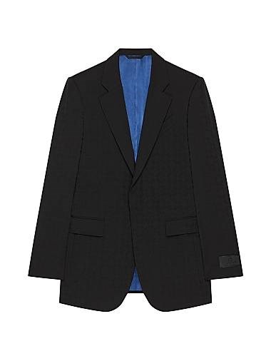 Укороченный жаккардовый пиджак узкого кроя из легкой шерсти с монограммой 72, бренд Givenchy, Италия 11027043