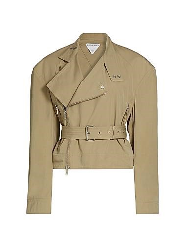 Bottega Veneta Compact Cotton Biker Jacket 11024669