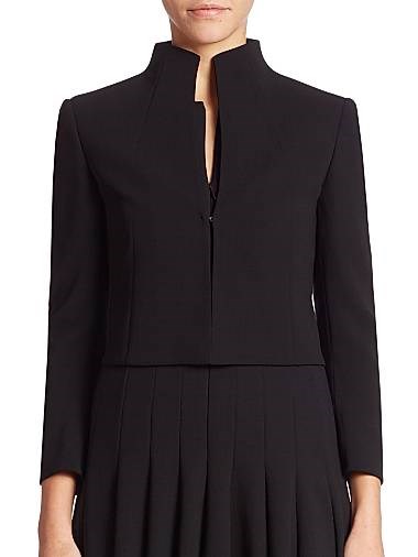 Куртка из шерсти Pandora Stretch от Akris с длинными рукавами и застежкой на крючок, коллекция Architecture 11016589