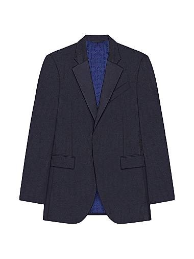 Givenchy Пиджак Slim Fit из шерсти и шелка Monogram 72 с двумя карманами и скрытой застёжкой. Сделано в Италии. 11027167