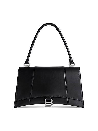 Balenciaga Сумка Hourglass с верхней ручкой из гладкой телячьей кожи, размером 30 х 17 х 10 см, с регулируемым ремнем 11008771