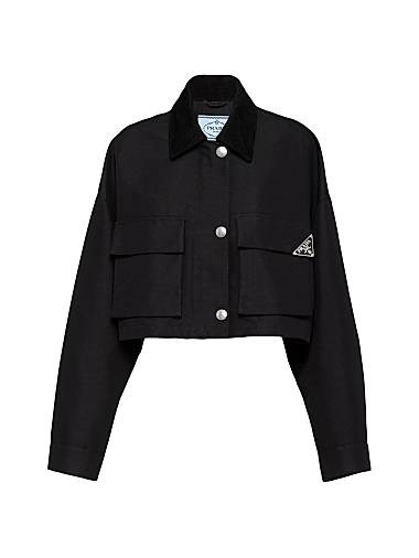 Куртка-блузон Prada из технической ткани с длинными рукавами и карманами, комфортная посадка 11019729