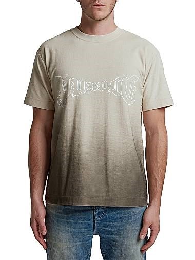 Футболка из 100% хлопка с принтом Purple, круглым вырезом и короткими рукавами 11014061