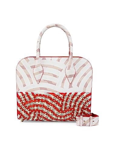 Christian Louboutin Сумка среднего размера Eloise с ручкой, выполненная из лакированного холста с шипами, размеры 31 x 15 x 26 см, сделано в Италии 11014529