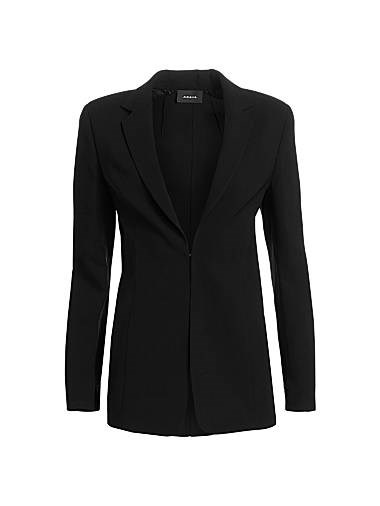 Шерстяной пиджак Odette с вырезом и выразительными плечами от Akris, швейцарское производство 11018204