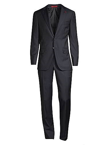 Стильный и комфортный шерстяной костюм New Sanita Basic от Isaia с двумя пуговицами 11016985