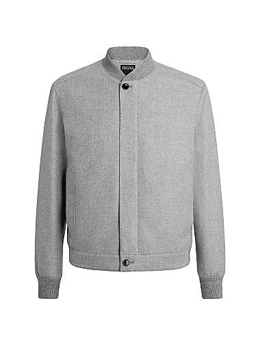 Кашемировая куртка-бомбер Zegna Oasi Cashmere Elements с водоотталкивающей мембраной и кожаными элементами 11019307