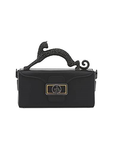Lanvin Кожаная мини-сумка Pencil Cat с ручкой и стильным дизайном, размеры: 19 x 9 x 6 см 11012727