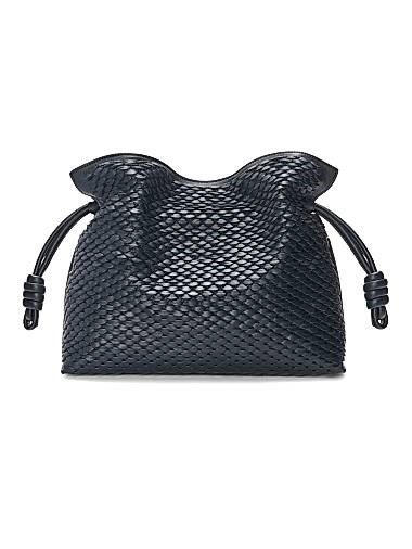 Loewe Кожаный клатч с уникальным масштабным дизайном и съемным плечевым ремнем 11024128