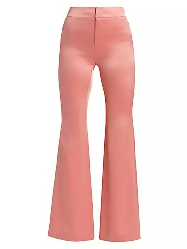 Штаны Deanna от Alice + Olivia с завышенной талией, поясом и задними карманами 10042945