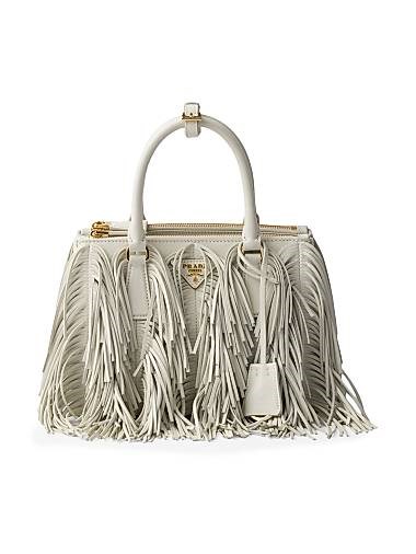 Prada Сумка для рук Galleria из натуральной кожи с регулируемым ремнем и карманами на молнии 11009357