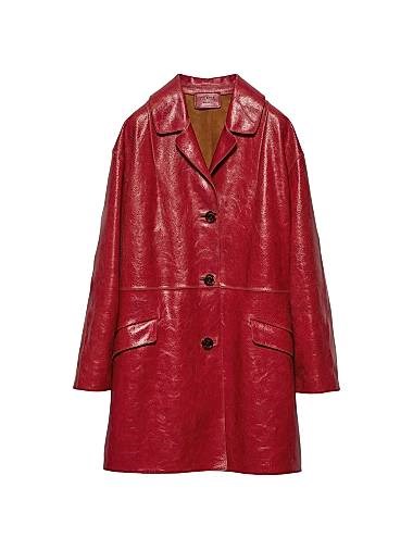 Prada Crackle Suede Coat 11022276