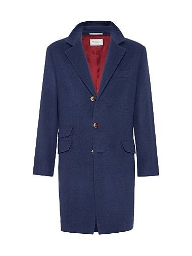 Легкое водоотталкивающее кашемировое пальто Brunello Cucinelli с двойными разрезами, 100% кашемир, сделано в Италии 11016197