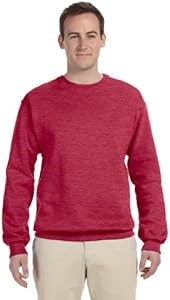 Мужская флисовая толстовка Jerzees, 50% хлопок, 50% полиэстер, цвет Vintage Heather Red, размер 3X-Large 10022450