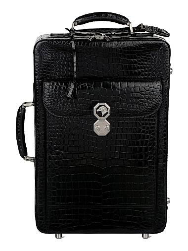 Stefano Ricci Престижная дорожная сумка из крокодильей кожи с двойной молнией и боковой ручкой 11012073