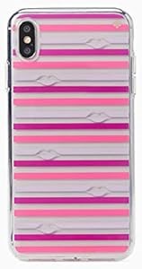 Kate Spade New York Чехол с принтом губ и полоской для iPhone Xs/X, стильный и оригинальный дизайн 11071709