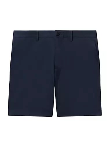 Шорты Theory Zaine Hanson из смеси хлопка и лиоцелла с классическим дизайном и карманами 10043253