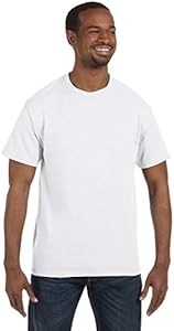 Мужская футболка Jerzees DRI-POWER ACTIVE 5,6 oz, белая, размер S, 50% хлопок, 50% полиэстер 10022385