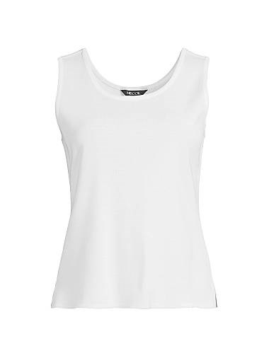 Облегающий топ без рукавов Mylana от Misook с круглым вырезом, 90% акрил, 10% полиэстер 11009198