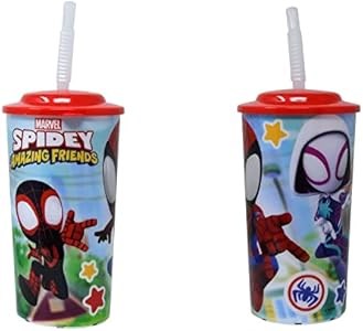 ZAK Designs Детский термостакан Spidey и друзья 480 мл с крышкой, прочный и легкий в использовании 11104468