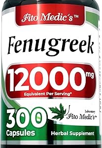 Fito Medic',S Пажитник в капсулах, 300 капсул, 12000 мг концентрата семян, с высокой степенью усвоения, для поддержания здоровья 11081667