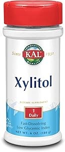 Kal Порошок ксилитола, 454 г, без запаха, с низким гликемическим индексом, на 33% меньше калорий, чем сахар 11062288