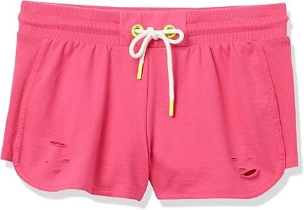 Женские молодёжные спортивные шорты Sam Edelman с рваными элементами, 60% хлопок, 40% полиэстер 11104012