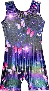 Domusgo Удобный и стильный безрукавный гимнастический купальник для девочек, 83% полиэстер, 17% спандекс 11051709