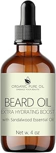 Opo Органическое масло для бороды (118 мл, сандал): веган, не содержит ГМО, кондиционер для бороды, усов и бровей. 11085657