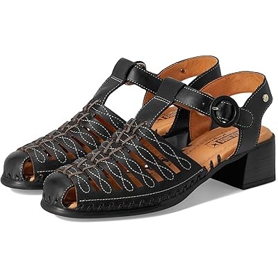 Кожаные туфли Pikolinos Romana W9G с каблуком 4 см и ремешком на щиколотке 11030673