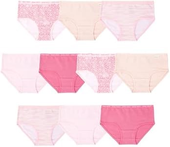 Детские модные хлопковые трусики Nine West, комплект из 10 штук, супер мягкие, размеры 4, 6, 8, 10, 12 и 14 11102641