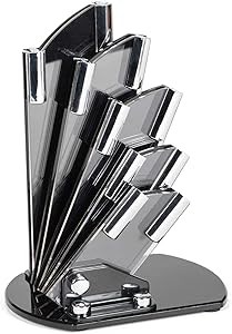 Dr. Mercola Акриловый держатель для ножей, удобное и элегантное хранение, легкая чистка, совместим с посудомоечной машиной 11064490