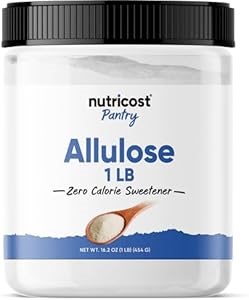Nutricost Сластитель Allulose 1 фунт - идеальный заменитель сахара, 0 калорий, низкое содержание углеводов, натуральный продукт 11085134