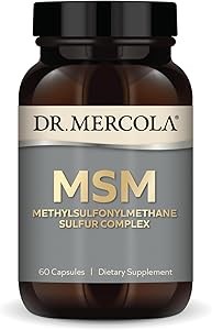 Dr. Mercola MSM Комплекс серы 15 г, 30 порций - без ГМО, глютена и сои, поддержка обмена веществ 11043835