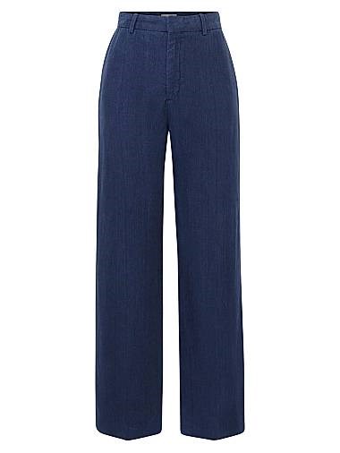 Dl1961 Брюки Mabel из 100% льна прямого кроя с завышенной талией, в стиле файв-покет 11014740