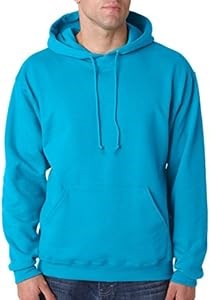 Лонгслив из флиса Jerzees NuBlend® 8 унций с двойными швами и карманом, калифорнийский синий 10022628