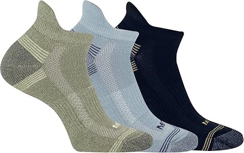 Унисекс носки Merrell из переработанного материала с поддержкой свода стопы, 3 пары 11094764