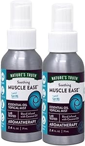 Nature',s Truth Ароматерапевтический успокаивающий спрей с эфирными маслами, кокосовым маслом для мышц, 70 мл - комплект из 2 штук 11083810