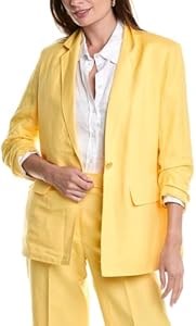 Anne Klein Легкая и стильная льняная шлейка с застежкой и драпировкой, 55% лен, 45% вискоза 11057572