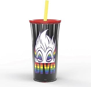 ZAK Designs Двустенная пластиковая кружка 591 мл с защитой от брызг и трубочкой для холодных напитков, прочная 11087043