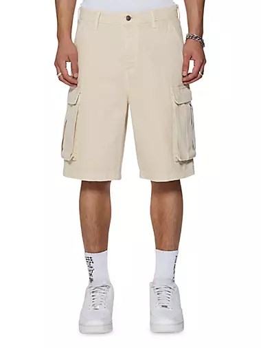 Шорты-карго Ksubi Fugitive из мягкого хлопкового твила с потайной застёжкой и карманами 10041582