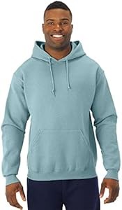 Хлопковое молодёжное худи Jerzees с капюшоном, размер 3XL, цвет шалфей 10022404