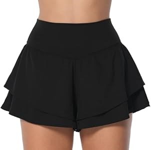 Юбка-шорты спортивные Sunzel с высокой талией и двойным слоем из 80% полиамида и 20% эластана 10020594