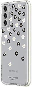 Kate Spade New York Чехол для Samsung Galaxy S21+ 5G с защитным бампером и цветочным узором - черный, белый, золотой 11088397