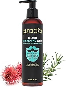 Pura D',Or Шампунь для бороды 240 мл с биотином и касторовым маслом, обеспечивает увлажнение, объем и блеск 11103910