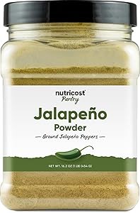 Nutricost Порошок халапеньо, 454 г, 454 порции, для приготовления острых закусок и блюд 11066970