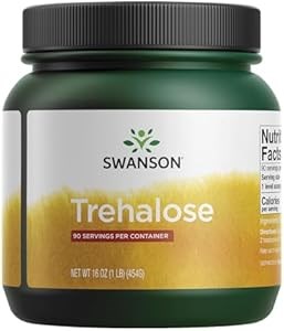 Swanson Трегалоза 100% чистоты, 454 г, многофункциональный сахар для быстрого энергообеспечения, кулинарии и выпечки 11066180